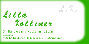 lilla kolliner business card